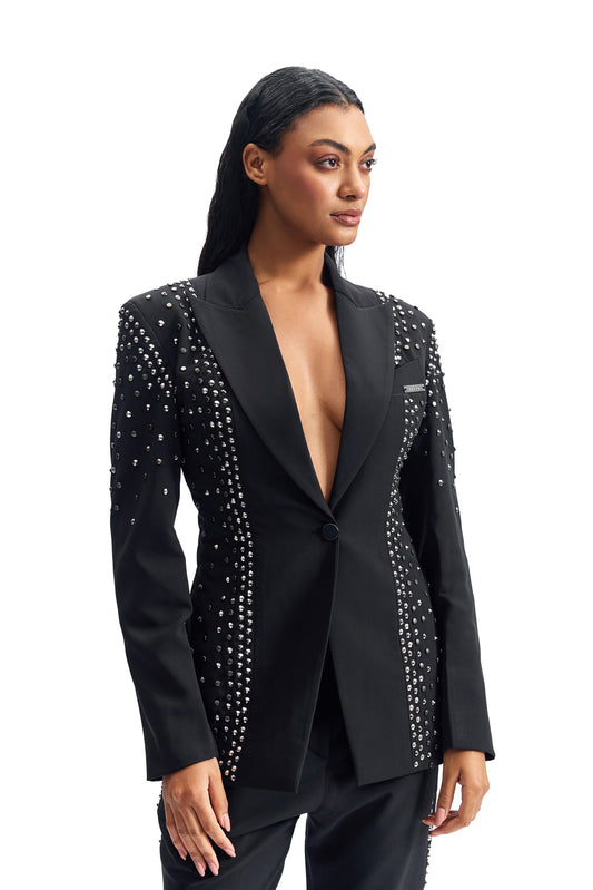 Stud-Armour Tailored Jacket
