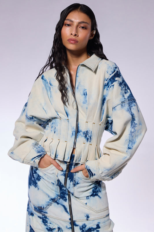 Iced Wash Denim Top