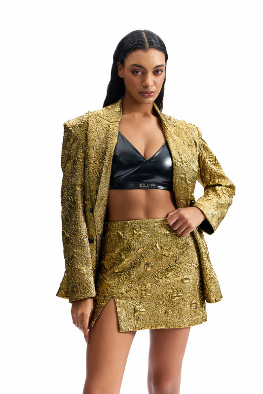 Leather Buckle Bralette