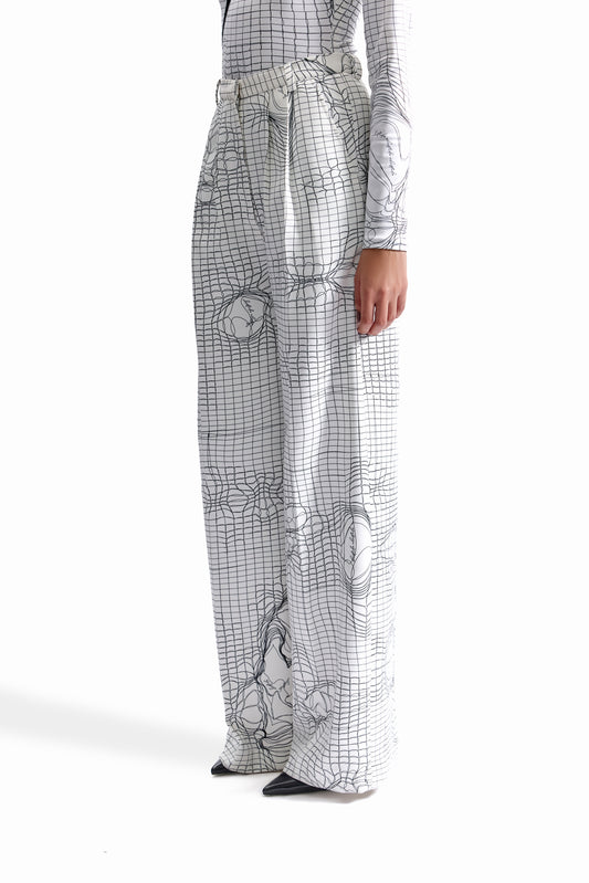 Entangled Mesh Tailored Trousers