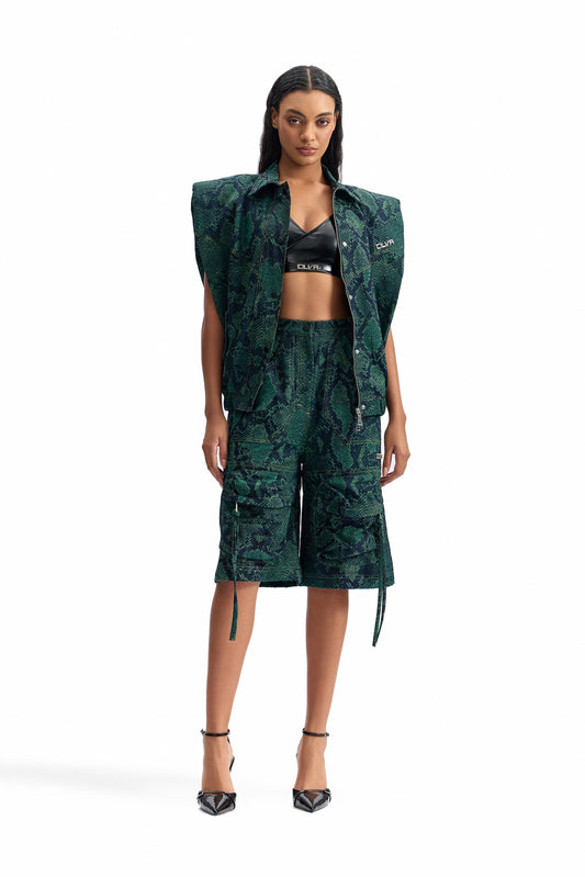 Serpent Boxy Denim Set