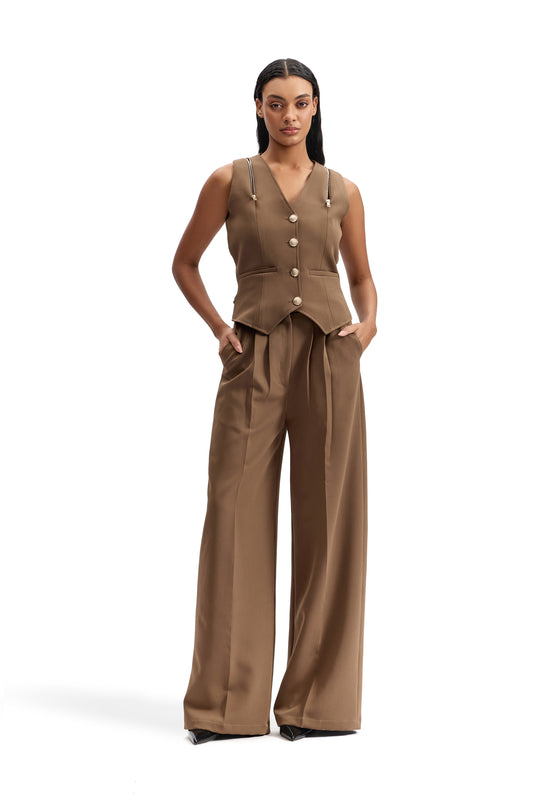 Sand Utility Waistcoat Set