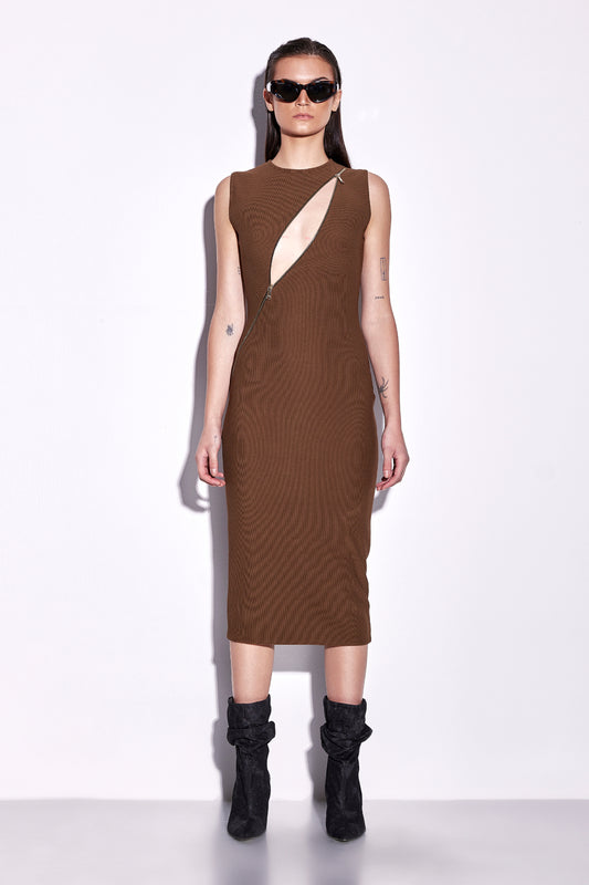 Clay Zip Dress