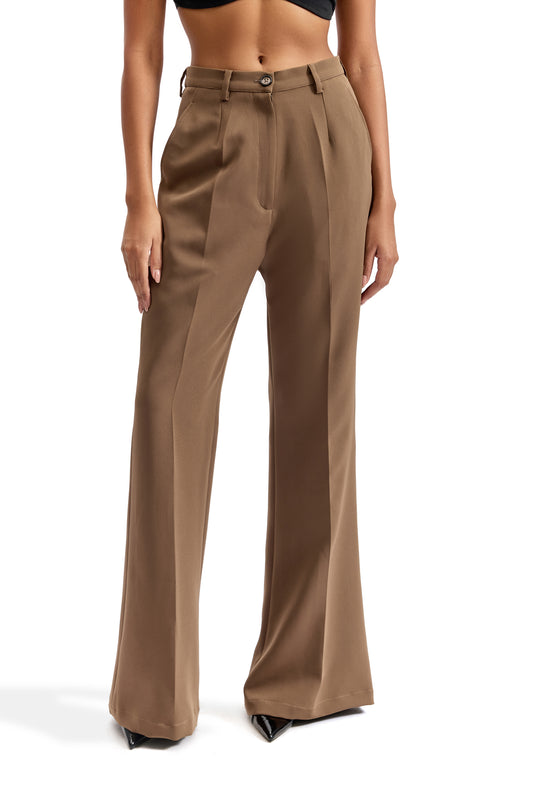 Sand Wide Bottom Trousers