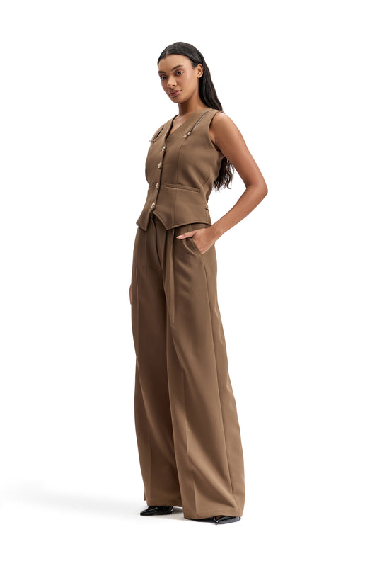 Sand Utility Waistcoat Set
